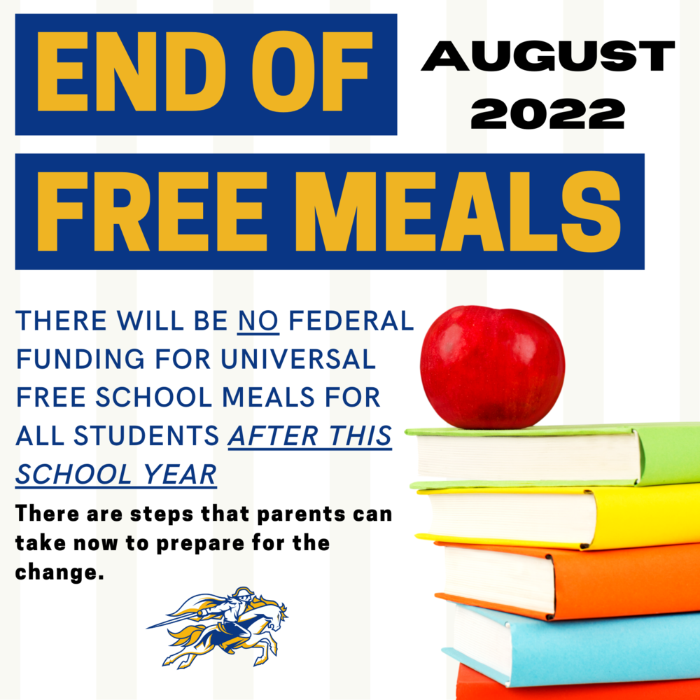 End of Free Meals Notice