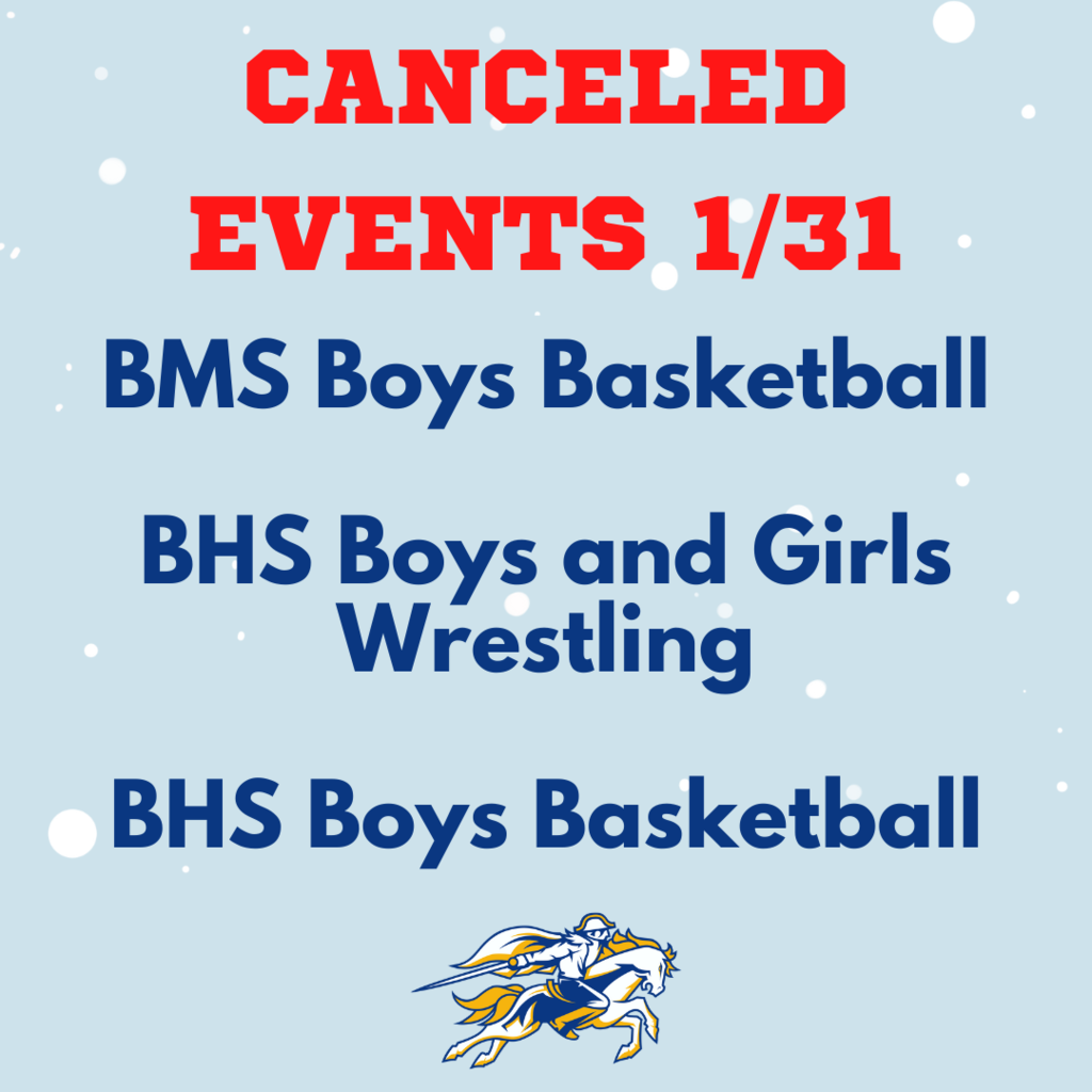 1/31 Canceled Events